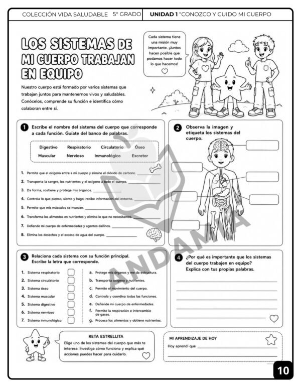 10 Vida Saludable - 5to Grado