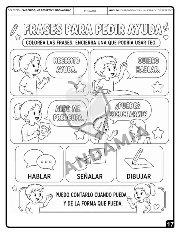 17 Me cuido, me protejo y pido ayuda - 1er Grado
