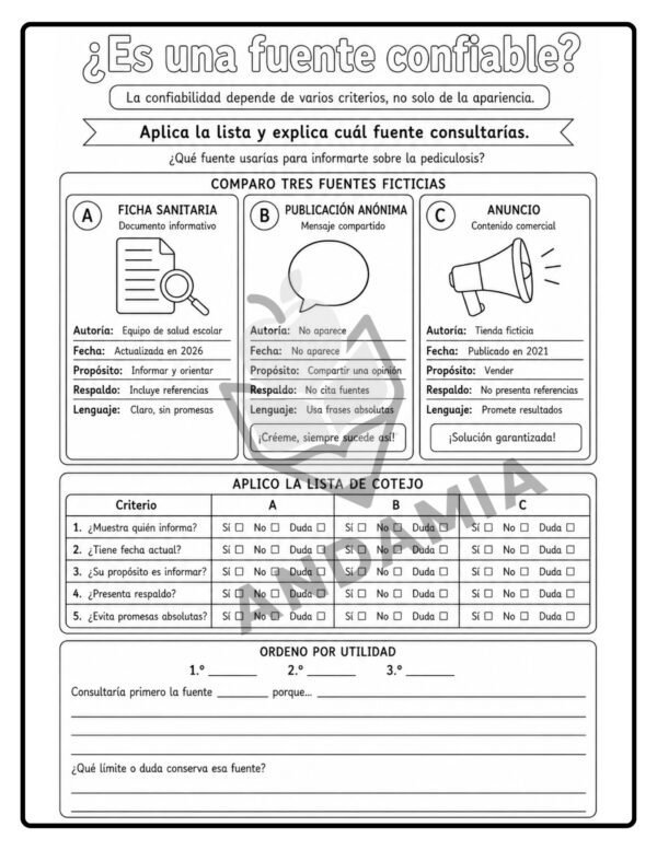 Nos cuidamos juntos: Pediculosis - 5to Grado