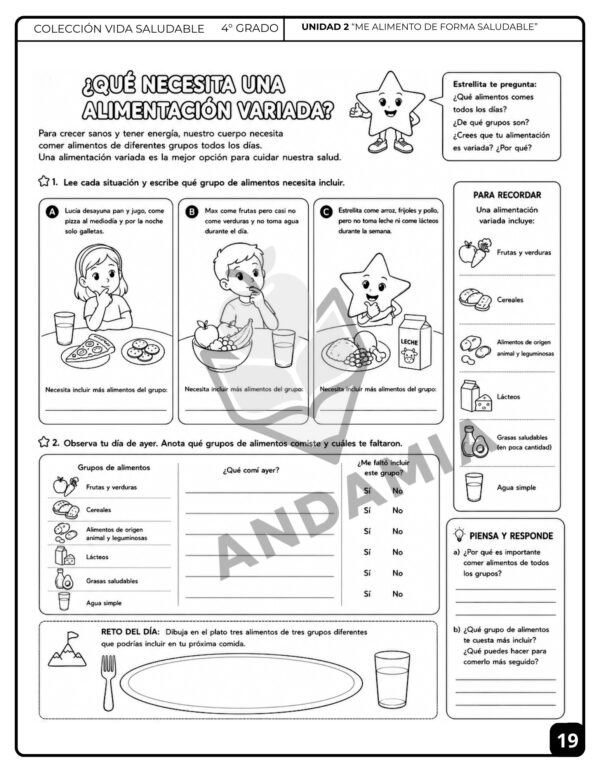 19 Vida Saludable - 4to Grado
