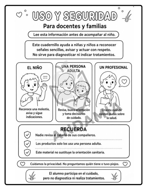 2 Nos cuidamos juntos: Pediculosis - 1er Grado