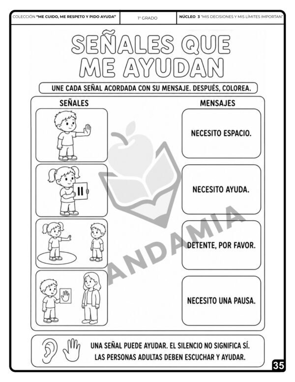 35 Me cuido, me protejo y pido ayuda - 1er Grado