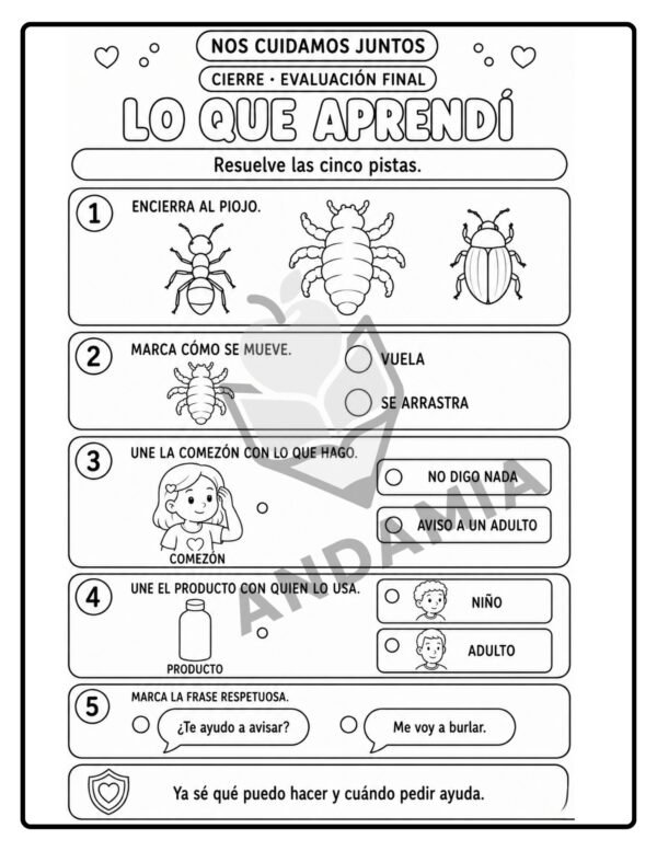 35 Nos cuidamos juntos: Pediculosis - 1er Grado