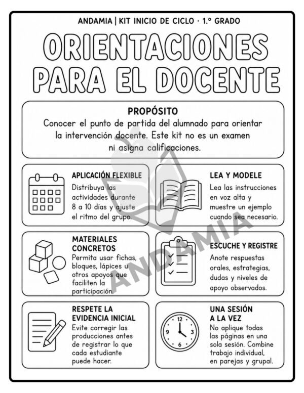 4 Kit inicio de ciclo - 1er Grado