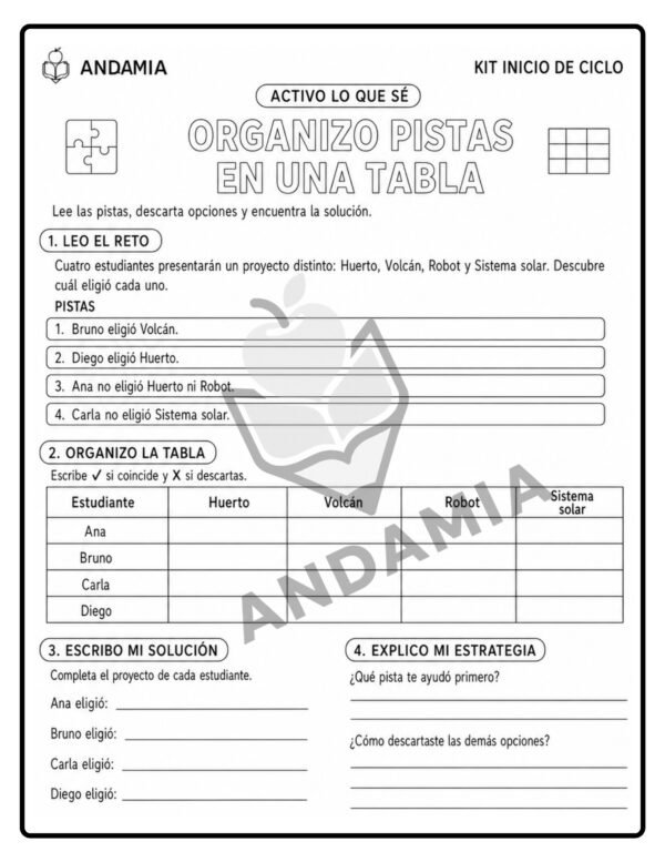 40 Kit inicio de ciclo - 4to Grado