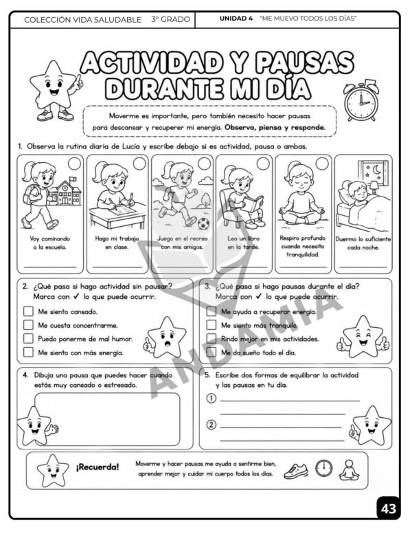 43 Vida Saludable - 3er Grado