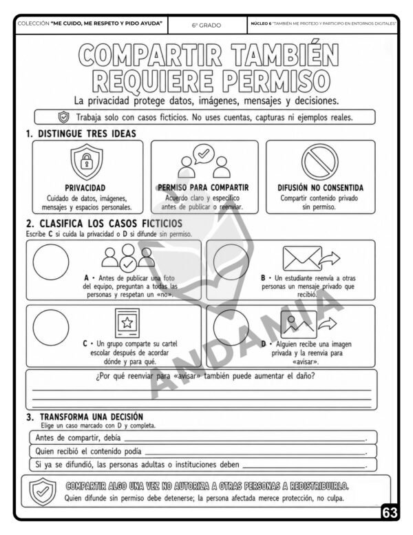 Me cuido, me protejo y pido ayuda - 6to Grado