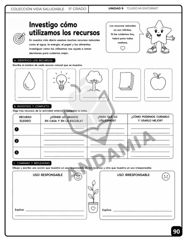 90 Vida Saludable - 5to Grado