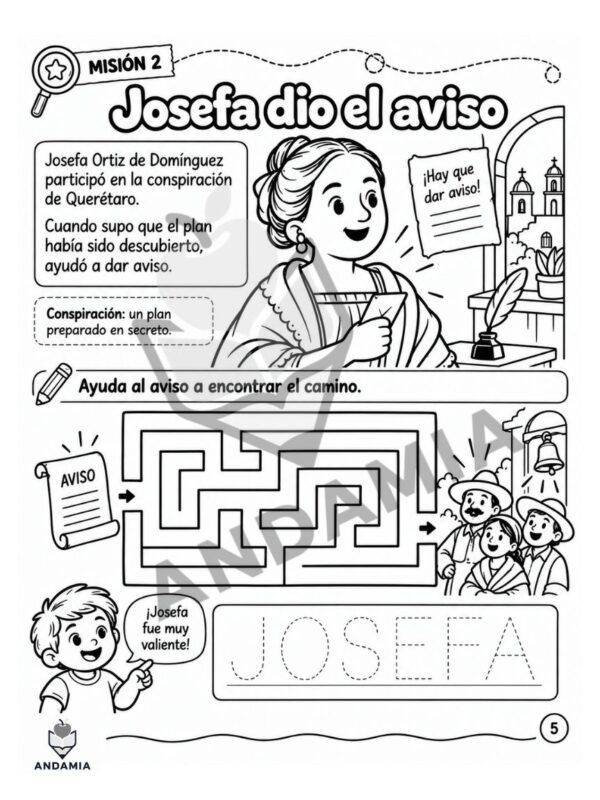 ind-1-2-josefa Misión Independencia: descubre la historia que comenzó en 1810 - 1er y 2do Grado