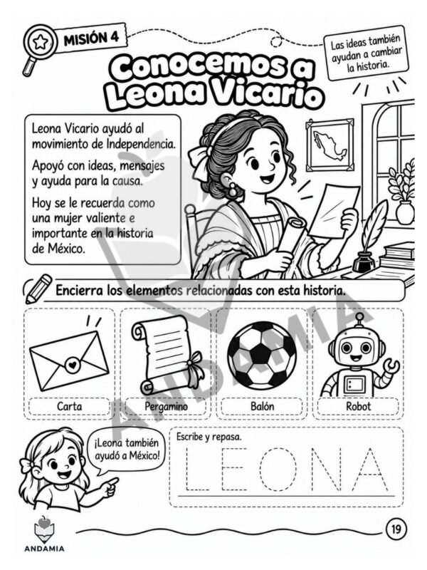ind-1-2-leona-vicario Misión Independencia: descubre la historia que comenzó en 1810 - 1er y 2do Grado