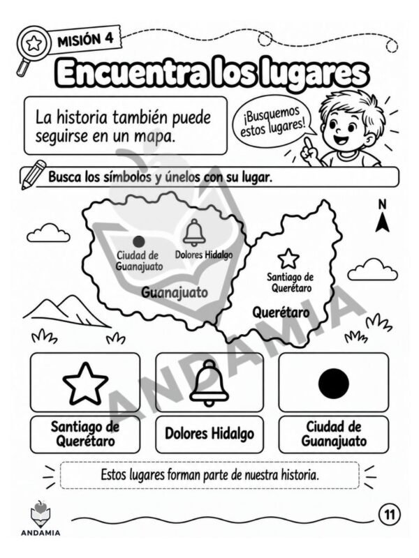 ind-1-2-lugares Misión Independencia: descubre la historia que comenzó en 1810 - 1er y 2do Grado