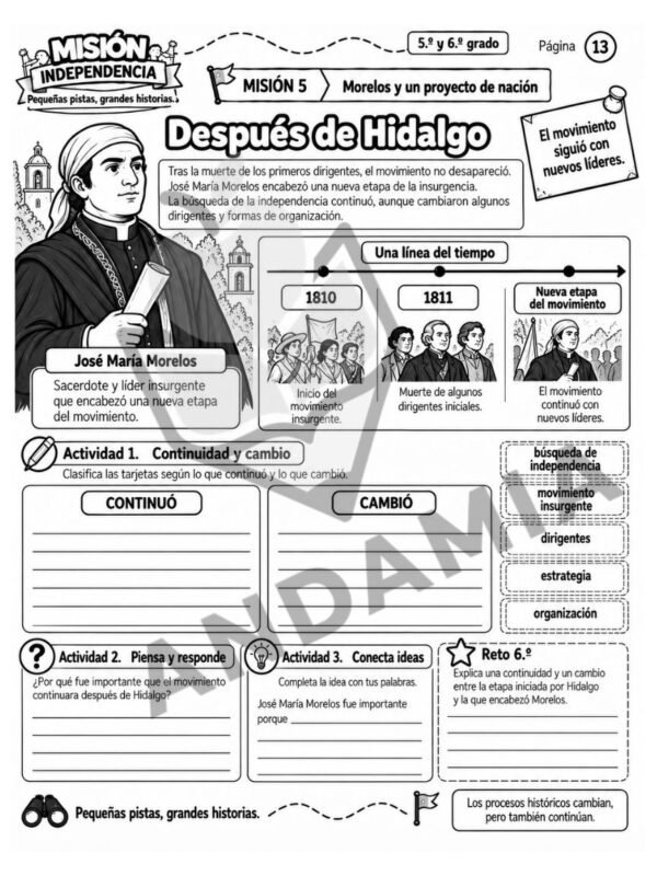 ind-5-6-despues-de-hidalgo Misión Independencia: descubre la historia que comenzó en 1810 - 5to y 6to Grado