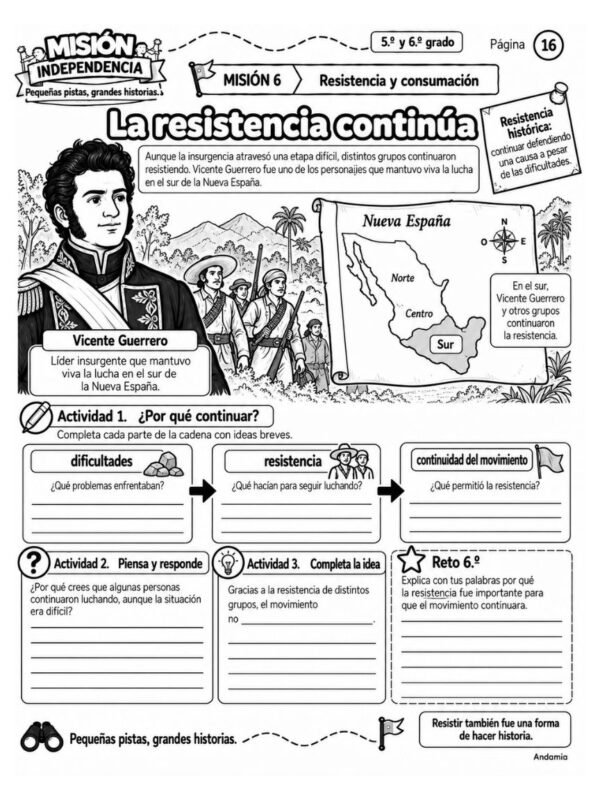 ind-5-6-resistencia Misión Independencia: descubre la historia que comenzó en 1810 - 5to y 6to Grado