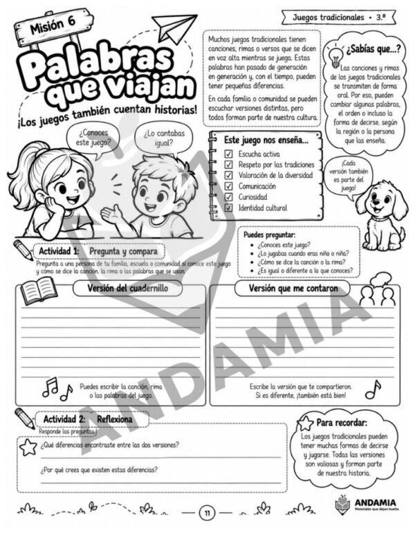 Juegos Tradicionales de México - 3er Grado